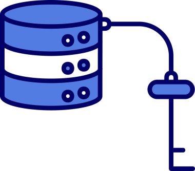 veritabanı simgesi, vektör illüstrasyonu basit tasarım