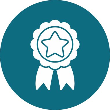 Rozet. Web simgesi basit illüstrasyon