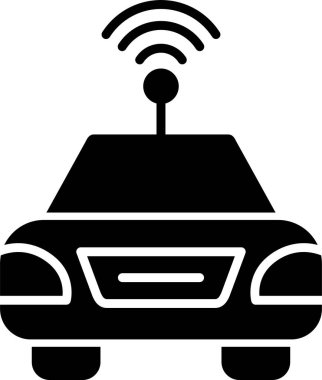 Otomatik Otomobil ikonu vektör illüstrasyonu