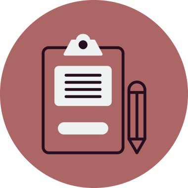 Gündem. Web simgesi basit illüstrasyon