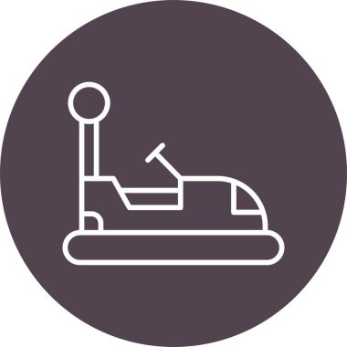 Çarpışan araba simgesi, çarpışma sembolünün vektör illüstrasyonu 