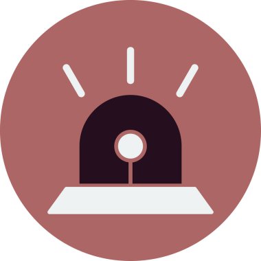 Siren sesi. Web simgesi basit illüstrasyon 