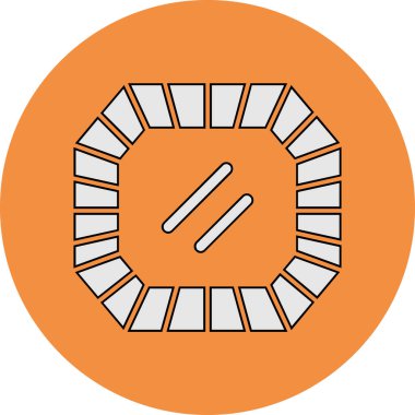 Kıymetli Stone. Web simgesi basit illüstrasyon