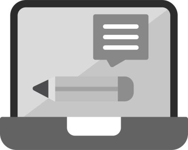 Geri besleme modern simgesinin vektör illüstrasyonu