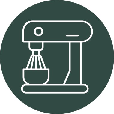 elektrik karıştırıcı simgesi, vektör illüstrasyonu