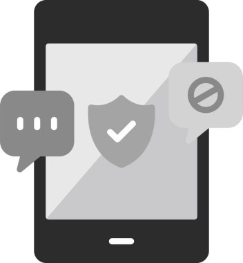 Koruma. Web simgesi basit illüstrasyon