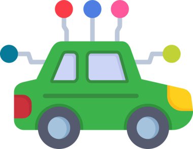 Özerk ikon vektör illüstrasyonu