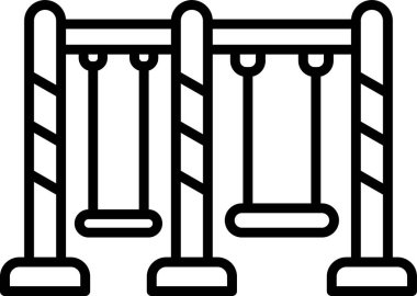 Salıncak ağ ikonu vektör illüstrasyonu