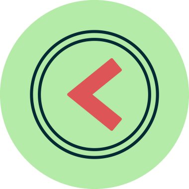 Sembol simgesinden küçük, vektör illüstrasyonu basit tasarım