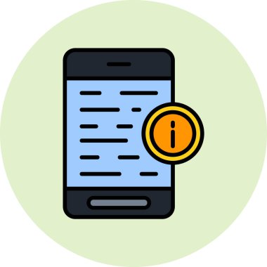 Bilgi simgesi tasarımının vektör illüstrasyonu