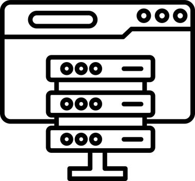 Ev sahipliği. Web simgesi basit illüstrasyon 