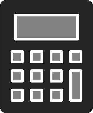Calculator icon, vector illustration simple design