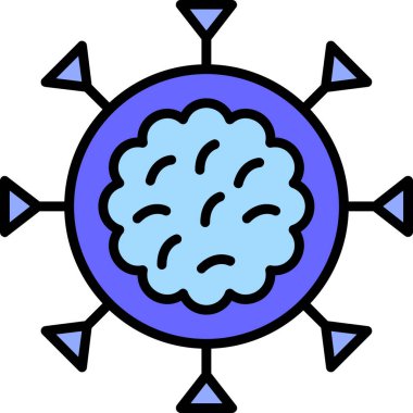 Lactobacillus web simgesi, basit vektör çizimi