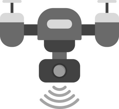 Akıllı Drone web simgesi, vektör illüstrasyonu 