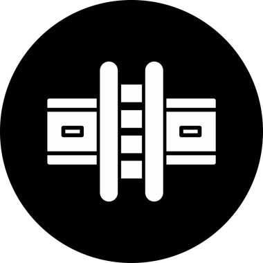 Yol simgesi vektör illüstrasyonu 