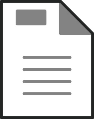 Web arayüzü uygulamaları için oluşturulan bir vergi belgesinin vektör çizimi.