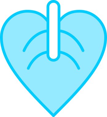 Anthurium bitki yaprağı simgesi, vektör illüstrasyonu 