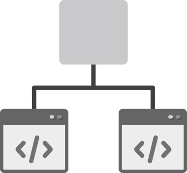 bir karar verme sürecini tasvir eden akış şeması, dallanma yolları ve simgelerin yer aldığı.