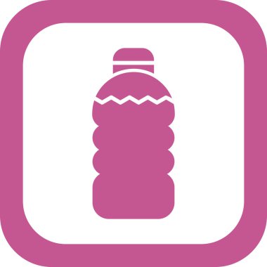 su şişesi simge vektör çizim