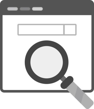 Tarayıcı modern simgesinin vektör illüstrasyonu