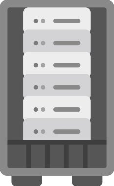 ağ paylaşım sunucu vektör illüstrasyonu