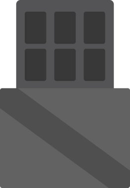 Çikolata çubuğu web simgesi, vektör illüstrasyonu