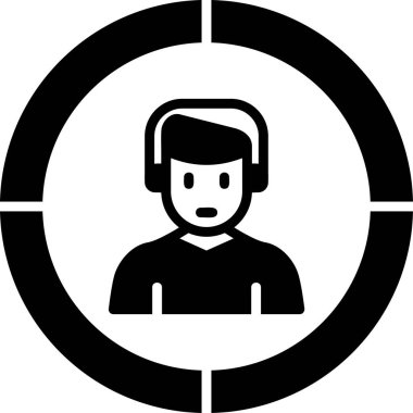 hedef simge, vektör illüstrasyonu basit tasarım