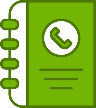 Telefon rehberi vektör illüstrasyonuName 