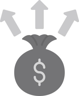 Para için. Web simgesi basit illüstrasyon