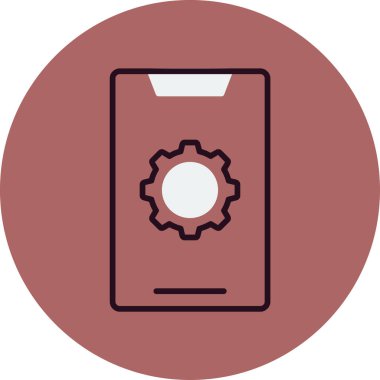 Teçhizat Web simgesi basit illüstrasyon