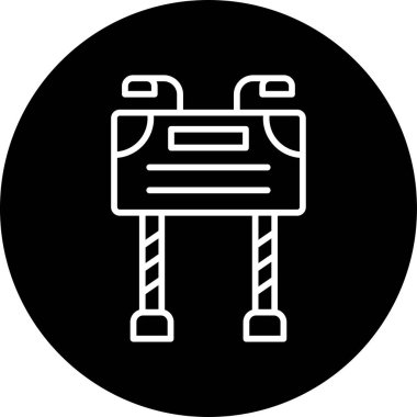 reklam panosu simgesi, vektör illüstrasyonu basit tasarım