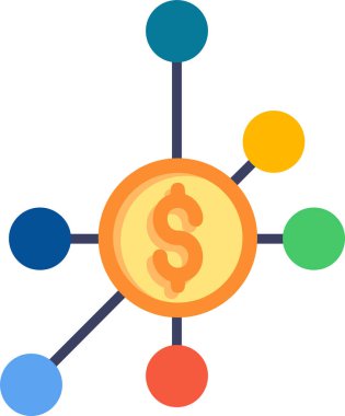 Basit çeşitlendirme düz vektör simgesi