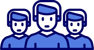 Takım. Web simgesi basit illüstrasyon