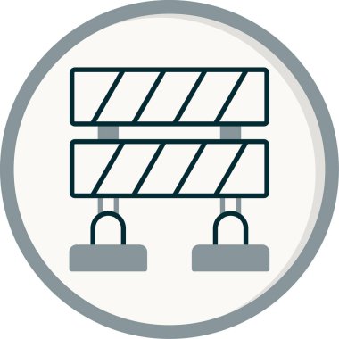 Bariyer ağ simgesi vektör illüstrasyonu