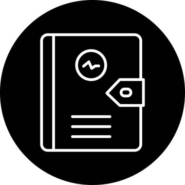 Günlük simgesi vektör illüstrasyonu 