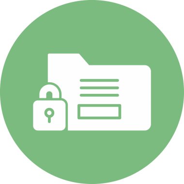 Basit Gizli simge vektör illüstrasyonu