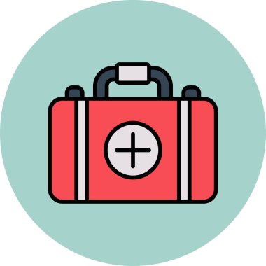 İlk yardım kiti vektör illüstrasyonu