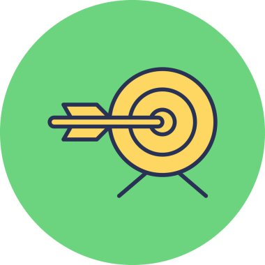 Basit hedef vektör illüstrasyonu