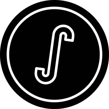 İntegral vektör simgesi, illüstrasyon 