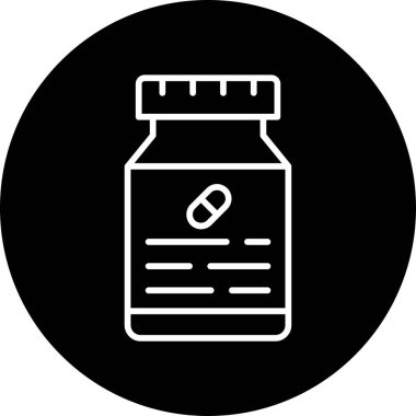 ilaç hapları web simgesi, basit vektör illüstrasyonu 