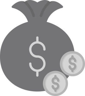 Para kaybı. Web simgesi basit illüstrasyon