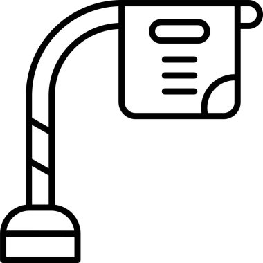 Sokak lambası. Web simgesi basit illüstrasyon 