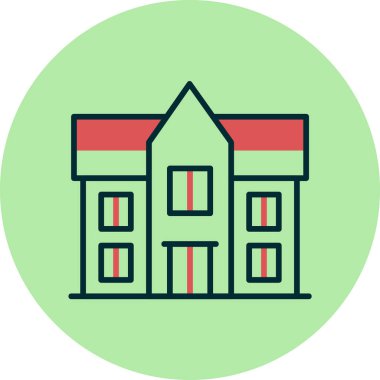 Malikane. Web simgesi basit illüstrasyon