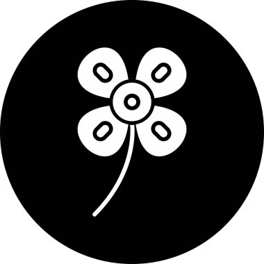 çiçek simgesi vektör illüstrasyonu