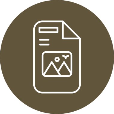 Resim Dosyası simgesi, vektör illüstrasyonu