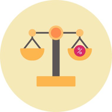 Denge. Web simgesi basit illüstrasyon 