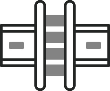 Yol simgesi vektör illüstrasyonu 