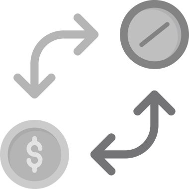 para birimi değişim simgesi ana hat biçiminde