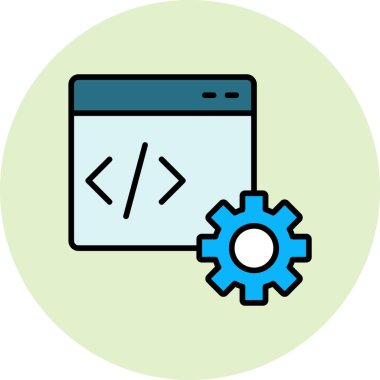 Gelişme. Web simgesi basit illüstrasyon