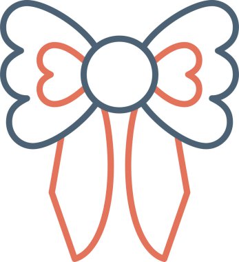 Kurdele yayı. Web simgesi basit illüstrasyon